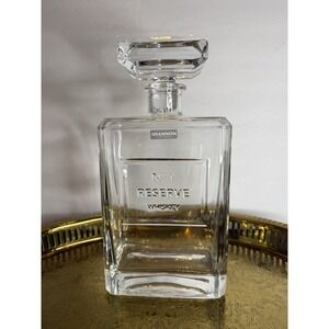 Shannon Crystal No. 1 Reserve Whiskey Decanter Square 9" Heavy Cut Glass